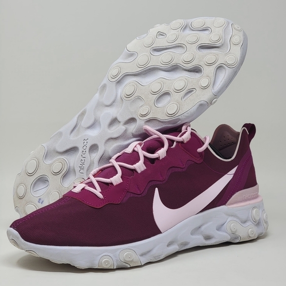 Nike Mens React Element 55 CJ1496-991  Running Shoe Sneakers Size 12.5 Pre-owned